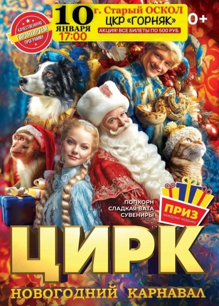 Цирк «Новогодний карнавал», Старый Оскол